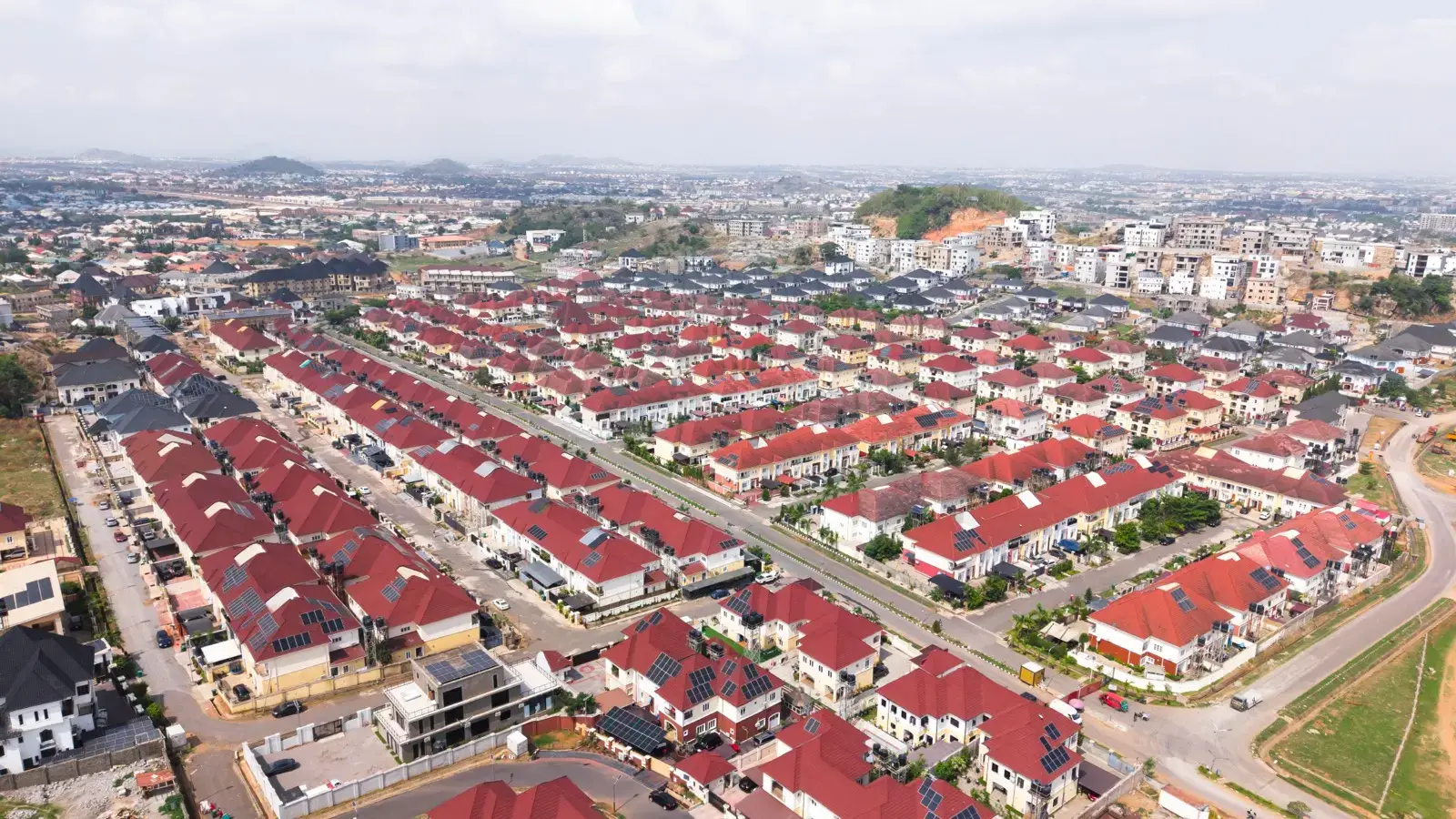 Aerial view of Second Avenue Estate, Guzape